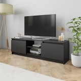 Cumpara ieftin Comodă TV, negru, 120 x 30 x 35,5 cm, PAL
