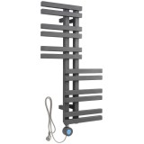 Calorifer Electric REA Rido 90x50 Gri Asimetric - Radiator Baie cu Termostat LCD, Programabil, Uscare Prosoape