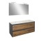Mobilier complet de baie Porto Prime 120 &icirc;n culoarea stejarului rustic antracit