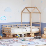 VidaXL Pat de zi cu acoperiș, 90x200 cm, lemn masiv de pin
