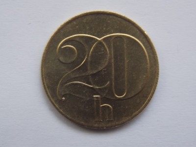 20 HALERU 1992 CEHOSLOVACIA foto
