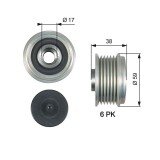 Fulie alternator Genesis G70, G70 Shooting Brake, G80, GV70; Hyundai Grand Santa F&eacute;, I40 I, I40 I Cw; Kia Carnival / Grand Carnival III, Carnival IV