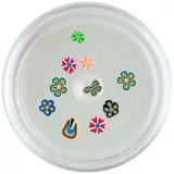 Mai multe tipuri de flori ceramice - mix de culori, INGINAILS