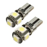 Комплект крушки, T10 Canbus, W5W, 5 SMD, 6000K, 12 V, 2бр.