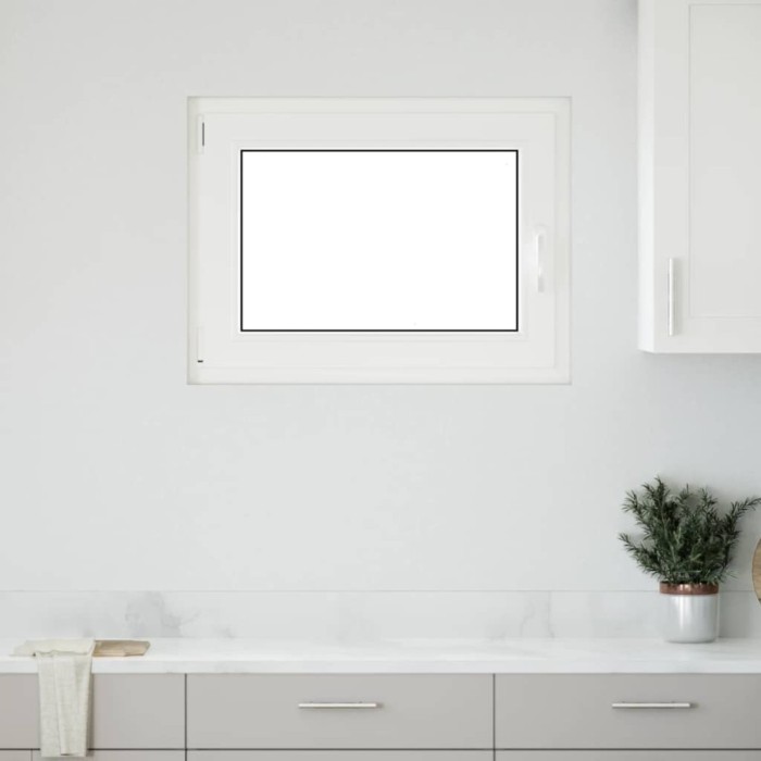 Fereastră de subsol &bdquo;RISOR&rdquo; 80x70 cm oscilo-batantă DIN st&acirc;nga, albă