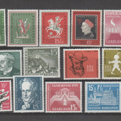 LOT TIMBRE BUNDESPORT SAARLAND 13 MNH.