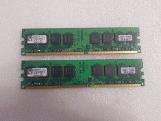 Memorie RAM Kingston 2 x 2GB DDR2, 667MHz - poze reale foto