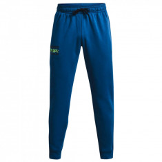 Pantaloni Under Armour Rival Fleece Signature Joggers 1366366-432 albastru foto