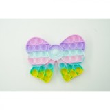 Jucarie antistres din silicon, pop it now and flip it, fundita, multicolor, Flippy