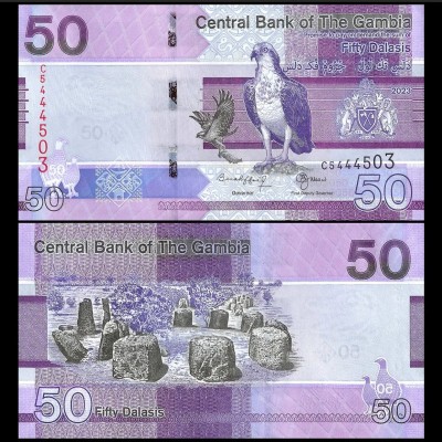 Gambia 2023 - 50 dalasis UNC foto
