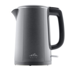 Fierbator electric ETA Edita 8595 90020, 1.5 litri, 2200W, otel inoxidabil, pereti dubli, gri