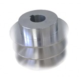 Cumpara ieftin Fulie dubla motor (ax 20mm, diametru 80mm) pt curea de 17mm, Ronex