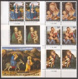 REPUBLICA HAUTE VOLTA 1973 PICTURA CRACIUN ( colita dt. + serie dt. x 2 ) MNH