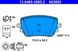 ATE 13.0460-3885.2 set placute frana,frana disc