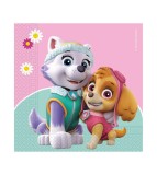 Set 20 servetele petrecere Paw Patrol Skye și Everest 33 x 33 cm