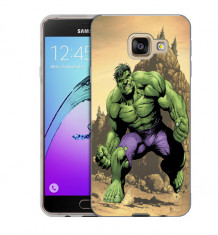 Husa Samsung Galaxy A3 2017 A320 Silicon Gel Tpu Model The Hulk foto