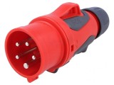 Conector alimentare AC trifazat mufă tată 16A 400VAC IP44