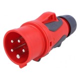 Conector alimentare AC trifazat mufă tată 16A 400VAC IP44