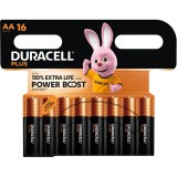 Duracell-Plus Power Boost Baterii Alkaline AA LR6 Blister X 16