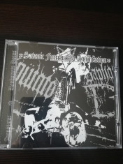 CD black metal: Amputator/Baphomets Horns - Satanic Forcefucked Anihilation 2006 foto