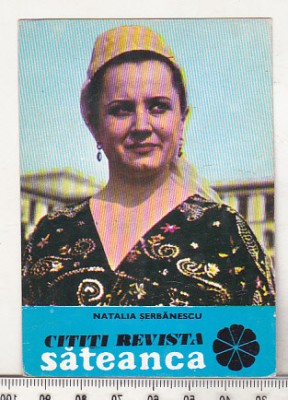 bnk cld Calendar de buzunar Sateanca 1973 - Natalia Serbanescu foto