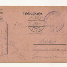 D2 Carte Postala Militara k.u.k. Imperiul Austro-Ungar, 1916, Mako Ungaria