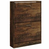 Cumpara ieftin Pantofar, stejar fumuriu, 59x17x81 cm, lemn compozit