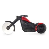 Taietor pizza inovator eMazing, design motocicleta, cu suport inclus, dimensiuni 21.5 x 9.5 cm, fabricat din otel inoxidabil si plastic rezistent (PP)