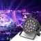 Proiector LED RGB 18W, DMX512 controller disco, senzor sunet