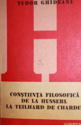 CONSTIINTA FILOSOFICA DE LA HUSSERL LA TEILHARD DE CHARDIN foto