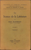 HST C1654 La Science de la Litterature 1938 volumul IV Mihail Dragomirescu