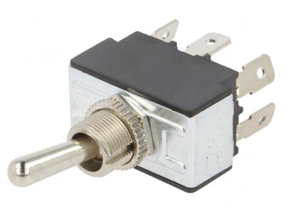 Comutator basculant DPDT ON-ON 21A 14VDC foto