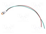 Lampă de control LED convex portocalie 24VDC 24VAC &Oslash;10mm POLAM-ELTA