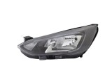 Far Ford Focus, 04.2018-12.2021, montare fata, stanga, cu lumini de zi tip LED; H1+H7+PY21W; electric; negru; cu motor; halogen, OEM/OES
