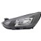 Far Ford Focus, 04.2018-12.2021, montare fata, stanga, cu lumini de zi tip LED; H1+H7+PY21W; electric; negru; cu motor; halogen, OEM/OES