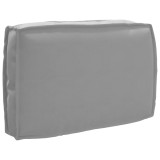 VidaXL Pernă pentru spătar din paleți cu pernă Gri 60 x 40 x 12 cm