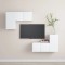 vidaXL Set dulapuri TV, 4 piese, alb, PAL