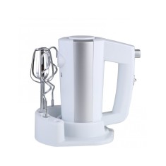 Mixer Rosberg, 300W, cu suport pentru mixer si accesorii, Alb/Argintiu
