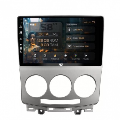 Navigatie Mazda 5 (2005-2010) 8GB RAM Android 13 Octacore Slot Sim 4G DSP GPS Wi-FI Carplay Android Auto USB Bluetooth Waze Touchscreen 9 Inch foto