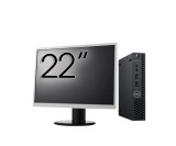 Pachet Calculator Second Hand DELL OptiPlex 3070 Mini, Intel Core i3-9100T 3.10 - 3.70GHz, 8GB DDR4, 256GB SSD + Monitor 22 Inch NewTechnology Media