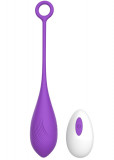 Ou Vibrator Belle Love Egg, 10 Moduri Vibratii, Remote Control, Silicon, USB, Violet, 20.4 cm, Mokko Toys, Velvet Obsession