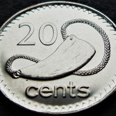 Moneda exotica 20 CENTI - INSULELE FIJI, anul 2009 * cod 2156 = UNC