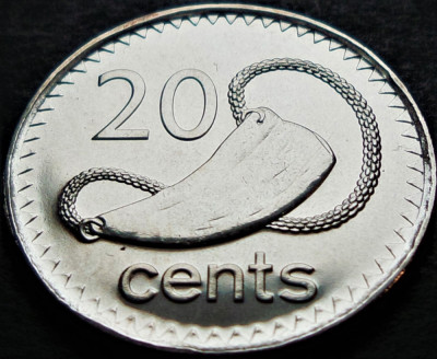 Moneda exotica 20 CENTI - INSULELE FIJI, anul 2009 * cod 2156 = UNC foto