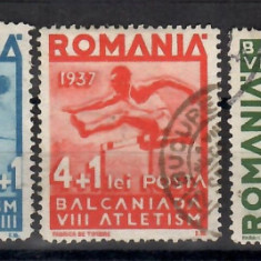 Romania 1937, LP 121 - A 8-a Balcaniada de Atletism - Bucuresti,