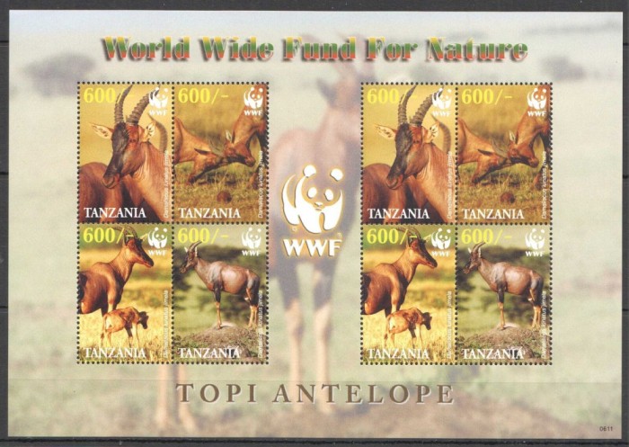 TANZANIA 2006 WWF FAUNA PROTEJATA ANTILOPE