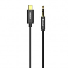 Cablu audio USB-C la Mini jack 3,5mm Baseus Yiven 1.2m (negru) foto