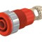 Soclu banană 4mm roșu aurit 32A 1kV