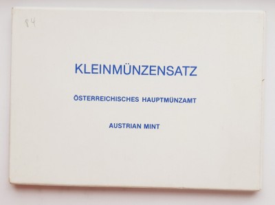 M01 Austria set monetarie 8 monede 1984 2 5 10 50 grosch 1 5 10 20 Schilling PF foto