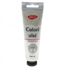 Vopsea Ulei Argintiu DACO, 100 ml, Culoare Ulei, Vopsele Ulei, Acuarele, Culori Ulei, Vopsea Ulei, Culori pentru Pictura, Culori Ulei Argintiu, Vopsel foto