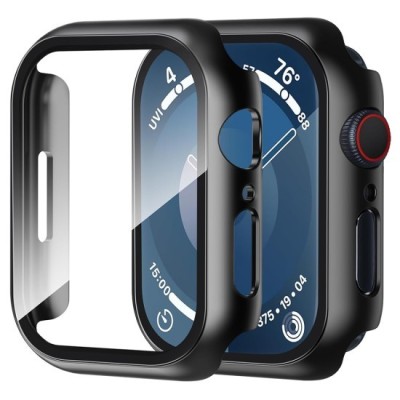 Husa pentru Apple Watch 1 / 2 / 3 (38mm) + Folie - Techsuit Defense360 Pro - Black foto